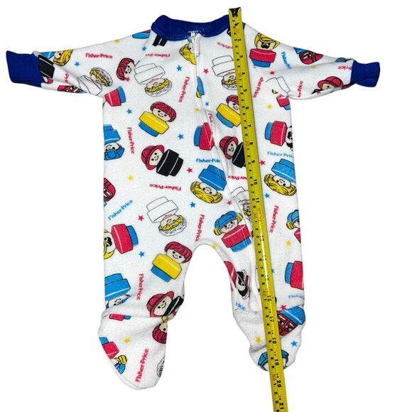 Vintage 90s Fisher-Price little people's baby footed sleeper size 6-12 months - Picture 5 of 7